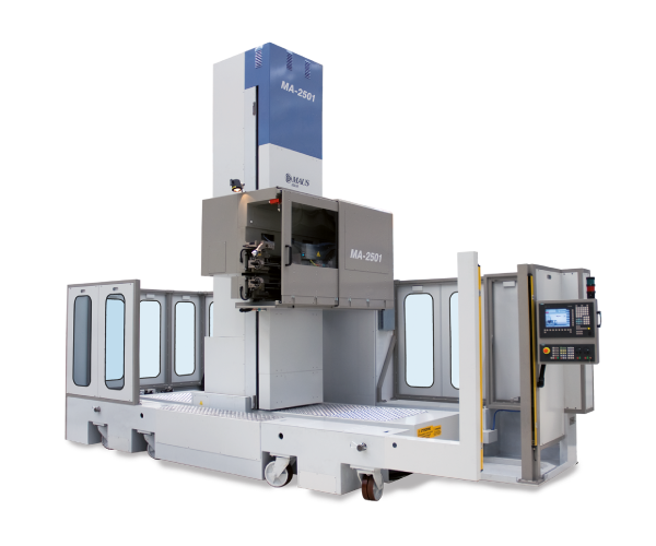 MA-2501 - CNC single- or double-axis work centre with mobile base for rolling, facing, grooving and TIG orbital welding of tube bundles
